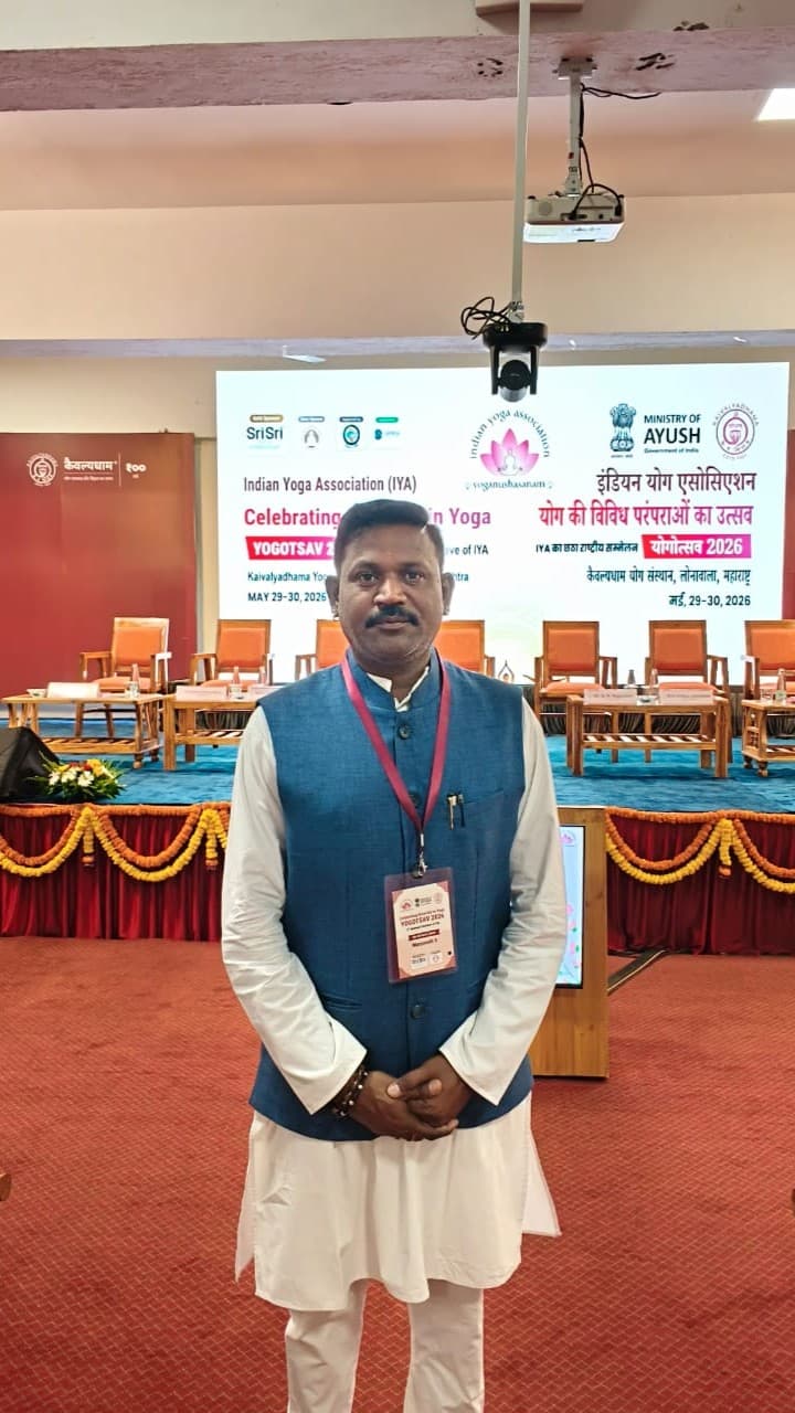 Shri Manjunath Sampath Guruji at 6th National Yoga Conclave